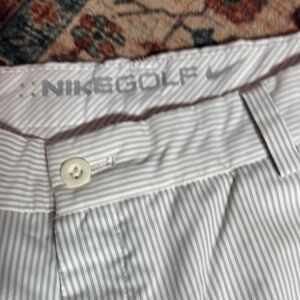 Nike Golf Men's Athletic Shorts - Gray Striped